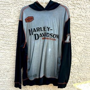 Men’s HD long-sleeved shirt with hood - XL